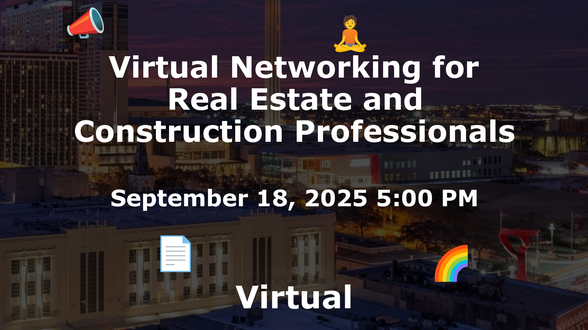 Virtual Networking for Real Estate and Construction Professionals event image